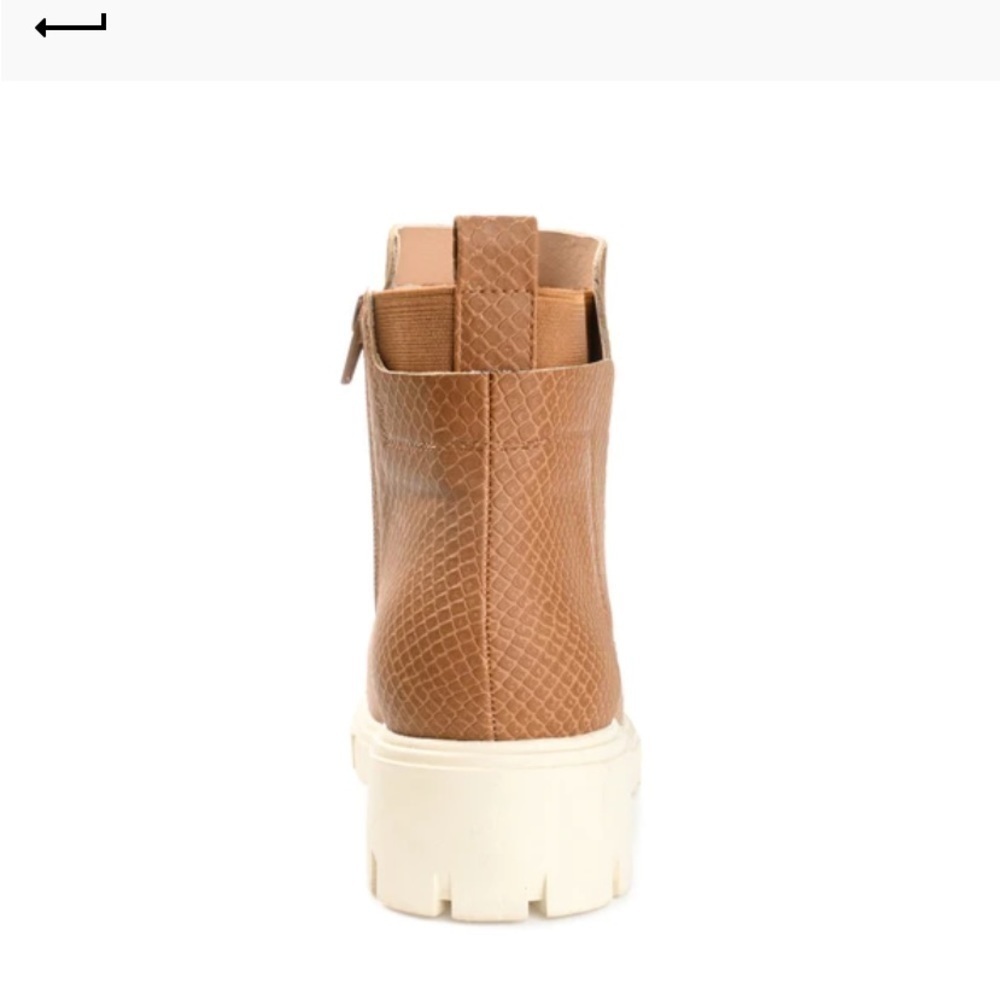 Journee collection cognac jeeva boots - Picture 5 of 8